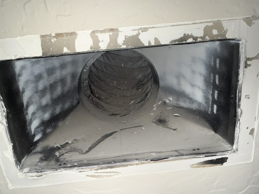 Commercial duct junction box after professional cleaning